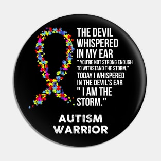 The Devil- Autism Awareness Support Ribbon Pin