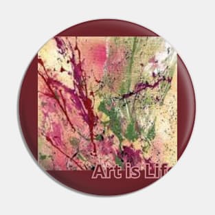 Artistic Life Journey / Art is Life / Art Lovers Gift Pin