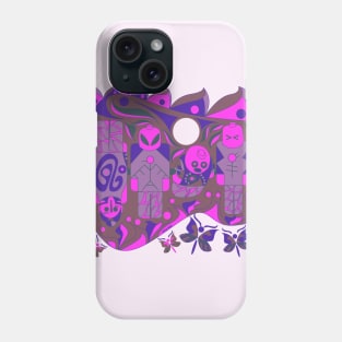 floral alien board game ecopop Phone Case