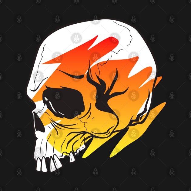 Skull Swoosh Fire Gradient by machmigo