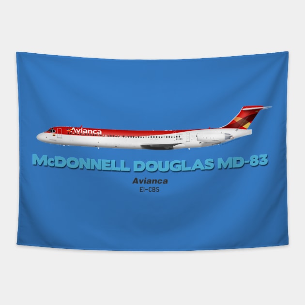 McDonnell Douglas MD-83 - Avianca Tapestry by TheArtofFlying