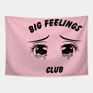 Big Feelings Club anime eyes design Tapestry