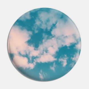 Magic blue sky with white clouds Pin