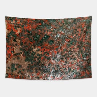 Red & Green Paint Concrete Texture Tapestry