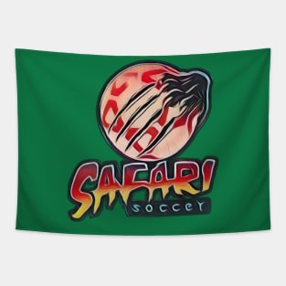 Detroit Safari Soccer Tapestry