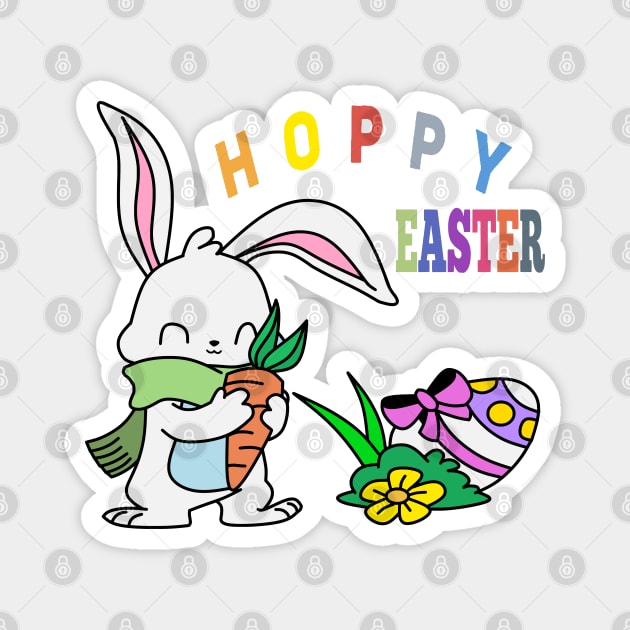 Hoppy Easter Magnet by Glenn Landas Digital Art