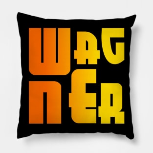 Wagner, name, typography Pillow