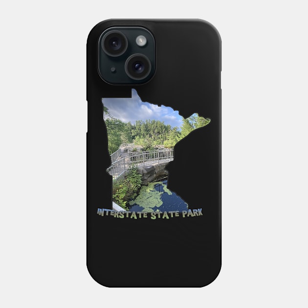 Minnesota State Outline (Interstate State Park) Phone Case by gorff