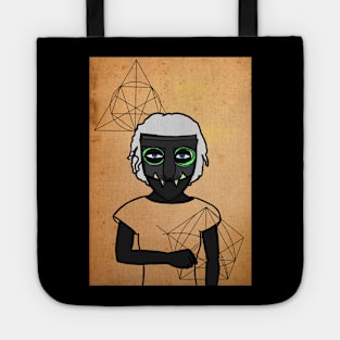 Mysterious Moby Digital Collectible - Character with FemaleMask, BasicEye Color, and BlueSkin on TeePublic Tote