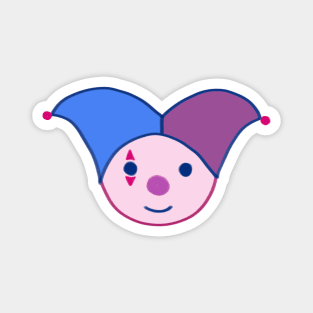 Bisexual Pride Clown Magnet