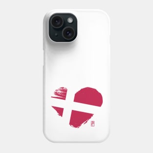 I love my country. I love Denmark. I am a patriot. In my heart, there is always the flag of Denmark Phone Case