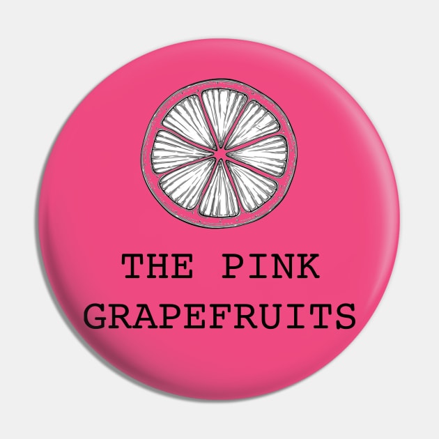 Pink Grapefruits Breakfast Crew Front and back Pin by The Curious Cabinet