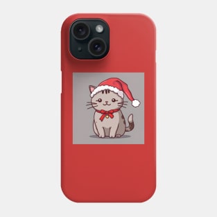 Cute Santa kitty Phone Case