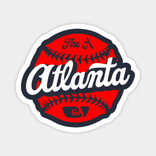 Atlanta Baseball Magnet