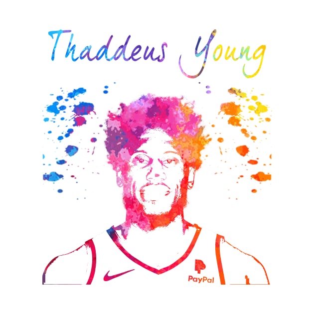 Thaddeus Young by Moreno Art