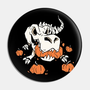 Pumpkin T-Rex Pin