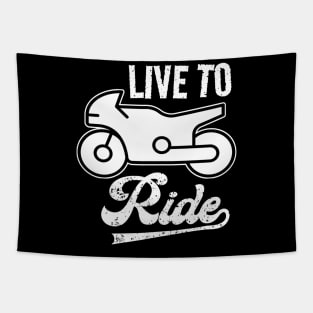 Live to Ride Tapestry