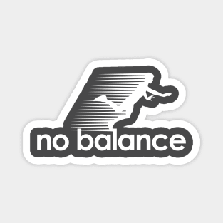 No Balance white logo Magnet