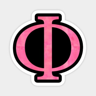 Pink Phi Magnet