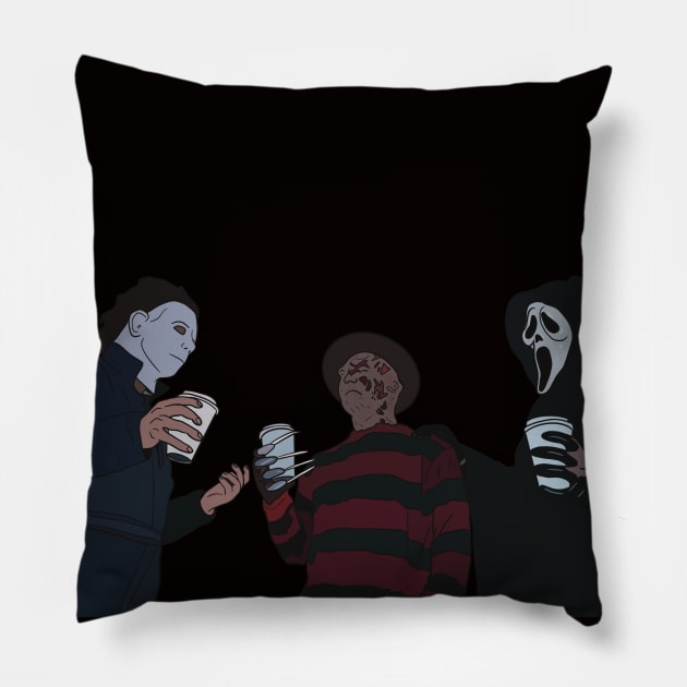 Horror And Coffee Pillow by SturgesC