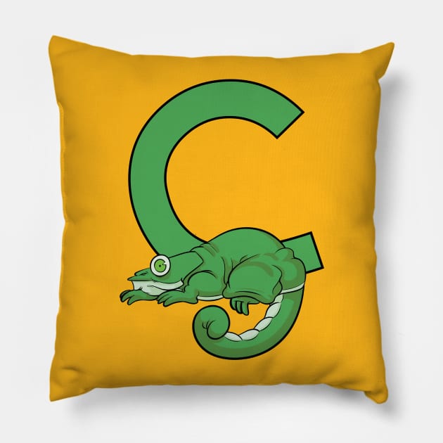 C is for Chameleon Pillow by futiledesigncompany