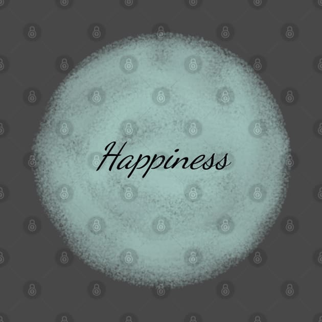 Happiness Positive Typography Art Minimal Design by HiddenPuppets