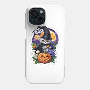 halloween cat Phone Case