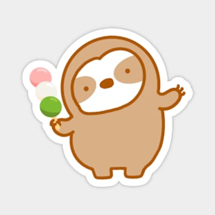 Cute Japanese Dango Sloth Magnet