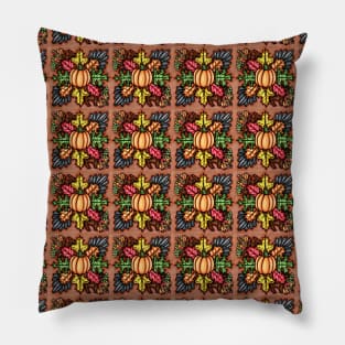 Autumn Harvest Pattern Pillow