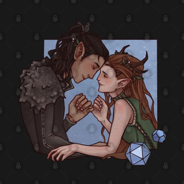 Vax and Keyleth | Whitestone Is For Lovers by keyvei