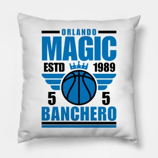 Orlando Magic Banchero 5 Basketball Retro Pillow