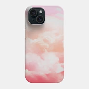 watercolor Pink sky background Phone Case