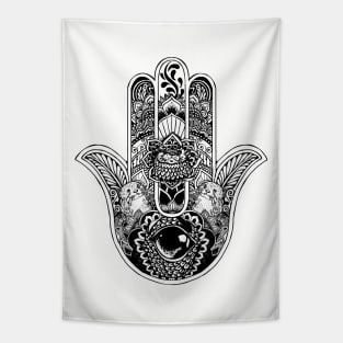 Hamsa Hand Otter Tapestry