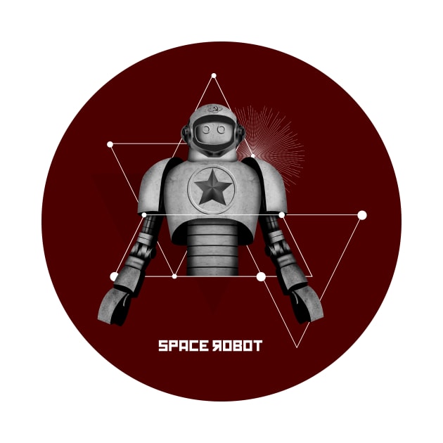 Space robot minimalism by ZCardula