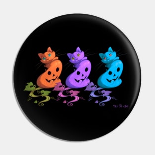 Mili Fay’s Halloween Pumpkin Cats Pin