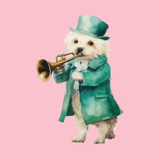 dog and trumpet T-Shirt