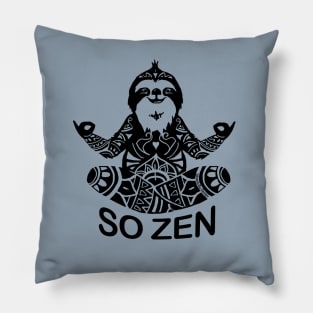 Yoga Sloth So Zen Meditation Pillow