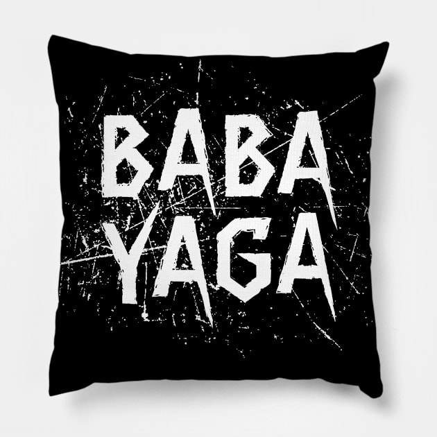 Big Bad BABA YAGA Pillow by Knocking Ghost