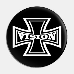 Iron Cross Vision Motorcycle Pin