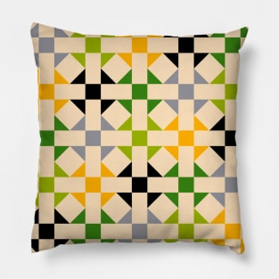 Geometric Pattern: Quilt: Spring Pillow