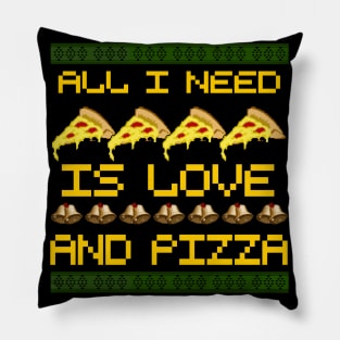 All i need is love and Pizza- pixel graphic Pillow