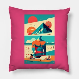 Muscle Man Beach Pillow