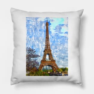 Eiffel Tower Paris France. For Eiffel Tower & Paris Lovers. Pillow