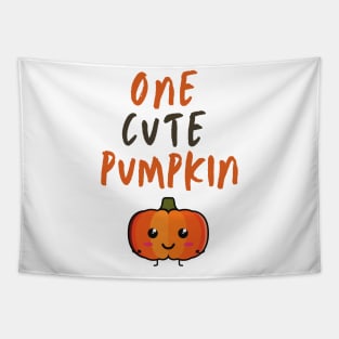 One Cute Pumpkin. Perfect First Halloween Costume. Tapestry