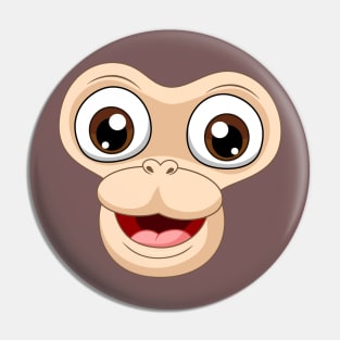 Monkey Face Pin