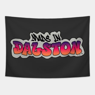 Made in Dalston I Garffiti I Neon Colors I Red Tapestry