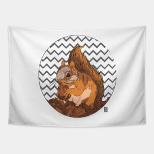 Squirrel Love Tapestry