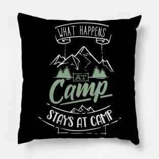 Camping Funny Camper Saying Campground Pillow