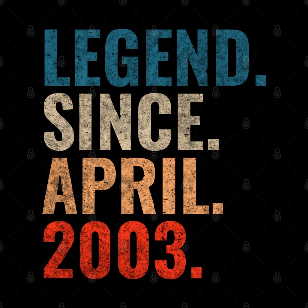 Legend since April 2003 Retro 2003 by TeeLogic