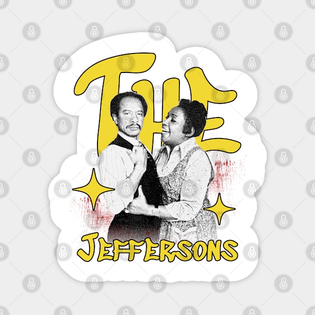 The Jeffersons 80s Tv Retro Magnet by Mandegraph